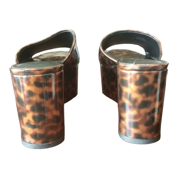 Rebecca Minkoff Animal Print Patent Leather Mules - Picture 4 of 4